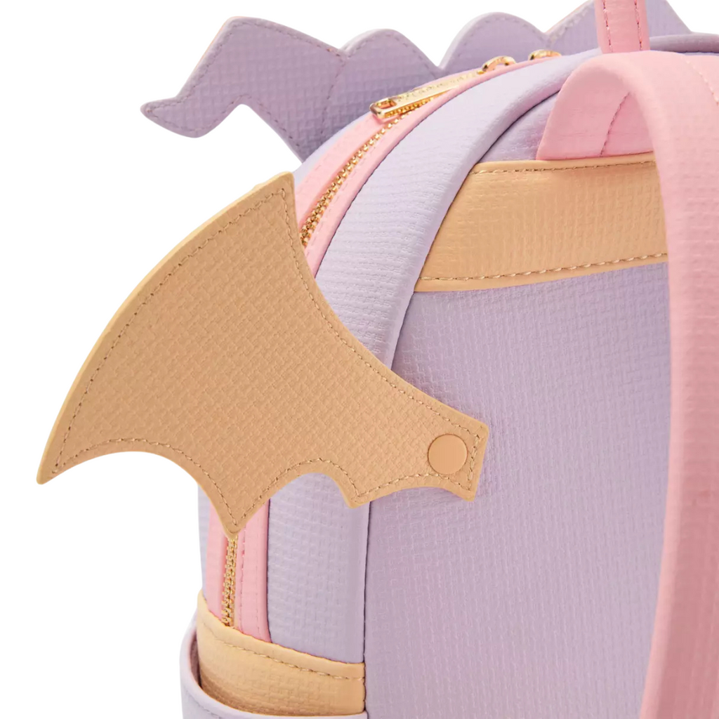 figment loungefly mini backpack Disney Parks Epcot Spark Of Imagination Purple Wings mouse secrets The simulated leather bag features a holographic front zip pocket with a die Loungefly Figment Mini Backpack